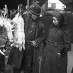 NYC Bowery Paddy’s Market Fresh Rabbit Meat , c.1900's