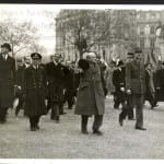 Liberation Day in Paris: Churchill and De Gaulle March in Triumph on Champs-Élysées, France , 1944