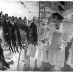 NYC Bowery Paddy’s Market Fresh Rabbit Meat , c.1900's