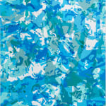 Paula Crown, Aspen Map (blue) 1, 2019