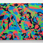 Paula Crown, Untitled (Aspen Map, Purple, Green), 2019