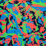 Paula Crown, Untitled (Aspen Map, Purple, Green), 2019