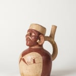 Moche Culture, Stirrup vessel with molusque painted, Circa. 300 - 600 AD