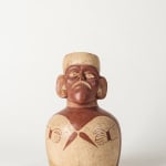 Moche Culture, Stirrup vessel with molusque painted, Circa. 300 - 600 AD