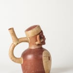 Moche Culture, Stirrup vessel with molusque painted, Circa. 300 - 600 AD