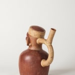 Moche Culture, Stirrup vessel with molusque painted, Circa. 300 - 600 AD