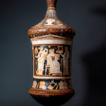 Moche Terracotta Votive Vessel Head Shaped, Ca. AD 100 - 700