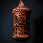 Moche Terracotta Votive Vessel Head Shaped, Ca. AD 100 - 700