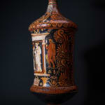 Moche Terracotta Votive Vessel Head Shaped, Ca. AD 100 - 700