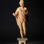 Moche Terracotta Votive Vessel Head Shaped, Ca. AD 100 - 700