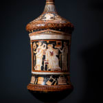 Moche Terracotta Votive Vessel Head Shaped, Ca. AD 100 - 700