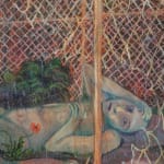 Andriu Deplazes, Körper mit Gurt im Blau (Body with belt in blue), 2019
