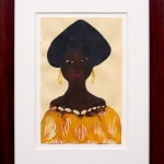 Chris Ofili, Untitled (Orange Dress), 1999