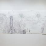 Stéphane Gilot, Sa cours dallée, peinte en rose d’automne et jaune Marie-Thérèse, la couleur feuille-morte (D. Kiš) , 2017-2024