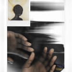 Joanne Petit-Frère, Studio Hands #1 (Featuring Polaroid of Braid Hijab Mask), 2020