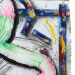 Katy Cowan, Leie resting, sweep of paint, 2024