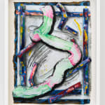 Katy Cowan, Leie resting, sweep of paint, 2024