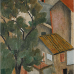 nina hamnett landscape with rooftops