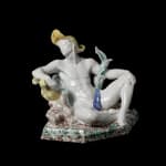 God-like ceramic male figure by Bloomsbury artist Stephen Tomlin