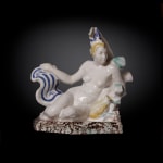 God-like ceramic female figure by Bloomsbury artist Stephen Tomlin
