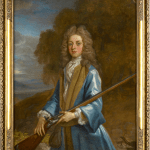 John Closterman oil portrait of A Boy with a Fowling Piece in c.1705-1710 currently for sale at Philip mould & company