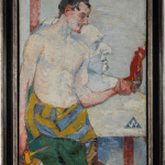 portrait of henri gaudier brzeska by alfred wolmark