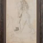 William Orpen, Study for The Holy Well: A Nude Couple and a Kneeling Man, 1916, c.