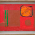 Patrick Heron, Yellow painting with orange and brown-ochre squares, 1959