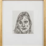 etching portrait by Lucian Freud