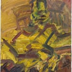 Frank Auerbach, Reclining Head of Julia, 2020