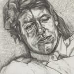 etching portrait by Lucian Freud