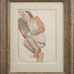 Watercolour human figure by Lucian Freud