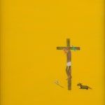 Craigie Aitchison, Pink Crucifixion, 2001