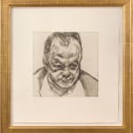 etching portrait by Lucian Freud