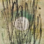 Expressive abstract oil painting by Barbara Hepworth