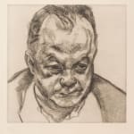 etching portrait by Lucian Freud