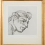 etching portrait by Lucian Freud