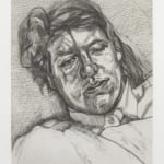 etching portrait by Lucian Freud