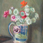 Vanessa Bell, Flowers in Quentin Bell's Mug, 1955