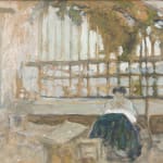 Edouard Vuillard, Marcelle Aron assise dans la serre à Ormesson, 1902