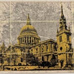 Angela Morris-Winmill, Tower Bridge, Pink Ink (Unframed)