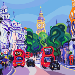 Sarah Fosse, Westminster Sunset - Mini