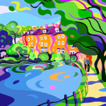 Sarah Fosse, Westminster Sunset - Mini