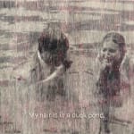 Morgane Ely, Kristen Steward and Robert Pattinson swimming, 2023