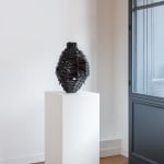 Xanthe Somers, RANCID / Floor standing lamp, white orange and green, 2022