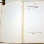The Secret and Other Stories by A.A. Milne. Title page