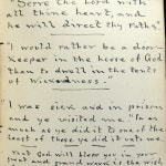 Roycrofters Autograph Book. Hand-written text page