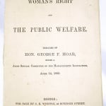 Woman's Right and Public Welfare. Front cover
