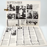 Women's Heritage Calendar and Almanac. Calendar page September