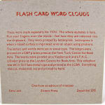 Flash Card Word Clouds. by Kara Lack. Colophon